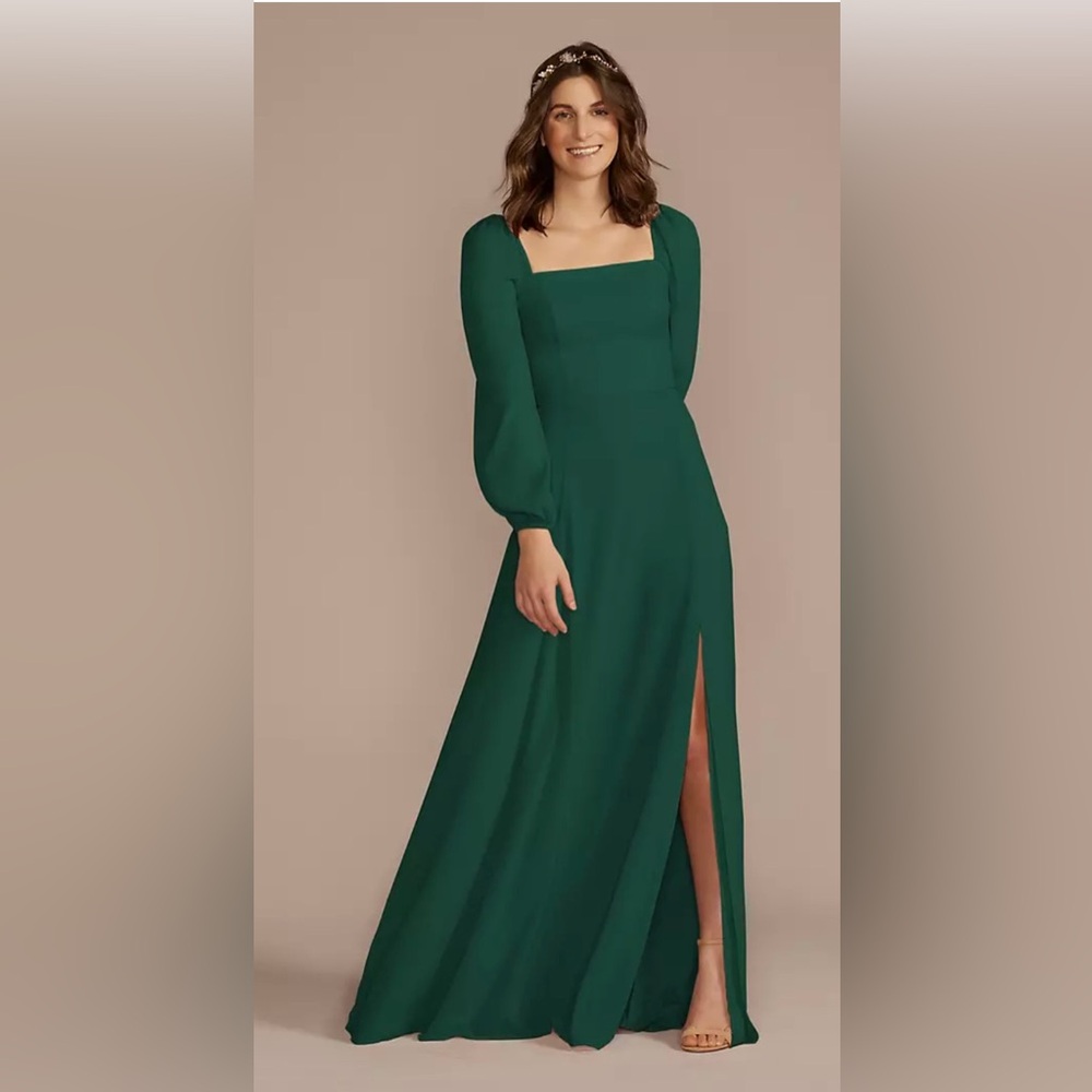 Long Sleeve Chiffon Dress
